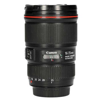 Canon EF 16-35mm f/4L IS USM met garantie, Audio, Tv en Foto, Fotografie | Lenzen en Objectieven, Ophalen of Verzenden, Gebruikt