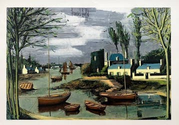Bernard Buffet (1928-1999) - Petite Crique en Bretagne