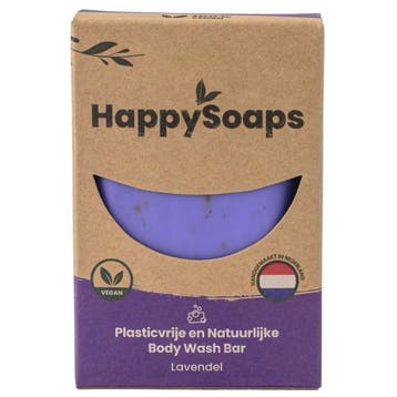 HappySoaps – Body Wash Bar Lavendel – 100 gr, Verzenden, Nieuw