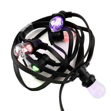 10m prikkabel inclusief 10 RGB lampjes (incl. controller), Ophalen of Verzenden, Nieuw