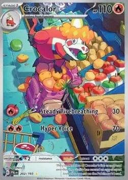 Pokémon TCG - Crocalor - Paldea Evolved - 202/193, Verzenden, Zo goed als nieuw