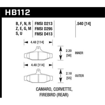 Hawk 84-96 Corvette /88.5-97 Pontiac Firebird HP+ Street, Ophalen of Verzenden, Nieuw