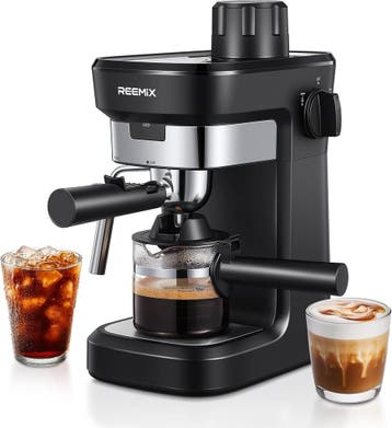 Koffiezetapparaat met Melkopschuimer | Tweedekansje OP=OP, Stoompijpje, Espresso apparaat, Gemalen koffie, Ophalen of Verzenden