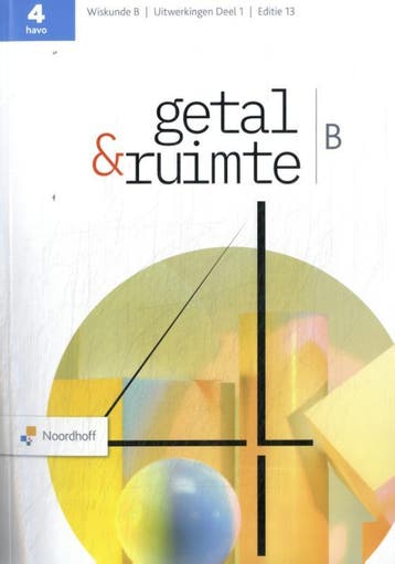 Getal  Ruimte havo B deel 1 uitwerkingenboek 9789001064921, Boeken, Techniek, Zo goed als nieuw