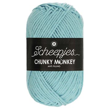 Scheepjes Chunky Monkey - 1019 powder blue - Acryl Garen, Ophalen of Verzenden, Nieuw