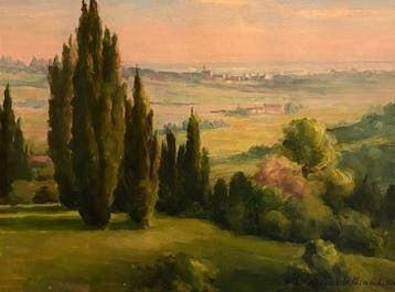 Riccardo Brambilla (1871-1965) - Sguardo sulla pianura