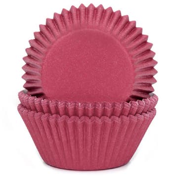 Cupcake Vormpjes HoM Wijnrood 50x33mm. 48st., Verzenden, Nieuw