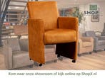 Leren eetkamerstoel Elegant - Kenia Cognac (cognac) -, Eigentijds, Modern, Bruin, Nieuw, Leer