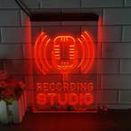 Recording studio neon bord lamp LED  verlichting reclame lic, Verzamelen, Merken en Reclamevoorwerpen, Verzenden, Nieuw