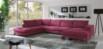 U-Bankstel Stroe - loungebanken - Roze, Nieuw, 150 cm of meer, Stof, 300 cm of meer