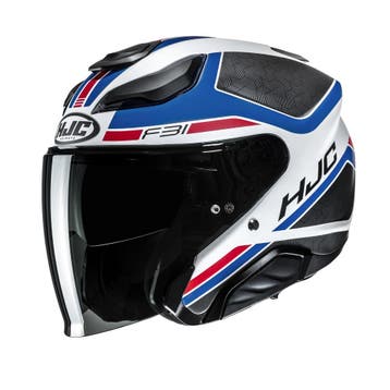HJC F31 Ceron Wit Rood Blauw Jethelm, Nieuw met kaartje, XXL, Heren, Verzenden