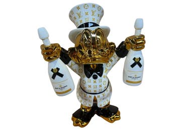 Dagobert Duck Beeld, Lior24, Wit / Goud / Zwart, Nieuw