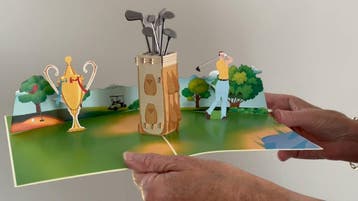 Golfclub Hole in One Golfen pop-up kaart | Golf Wenskaart, Verzenden, Nieuw