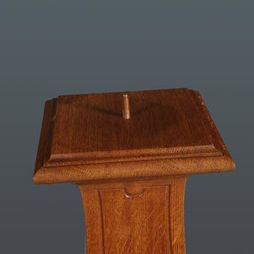 Piedestal of zuil ca 1900 door  AH Kuntz Amsterdam No30021, Ophalen of Verzenden