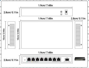 2.5G Switch 8 Poorten + 10G SFP Uplink met VLAN en QoS, Verzenden, Nieuw