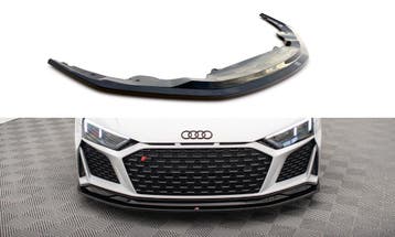 Voorspoiler V.2 Audi R8 Facelift  2018 - 2021 Maxton Glans, Auto-onderdelen, Ophalen of Verzenden, Nieuw