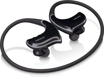Bone conduction headphone - Sport oortjes - Zwart - Lenco -, Verzenden, Zo goed als nieuw