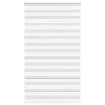 vidaXL Zebra rolgordijn 130x200 cm stofbreedte 125,9cm, Verzenden, Nieuw, Wit