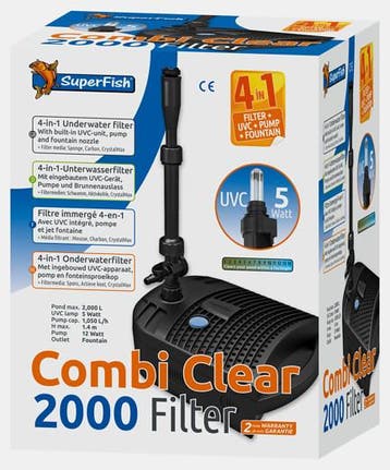 SuperFish Combi Clear 2000 vijverfilter, Verzenden, Nieuw