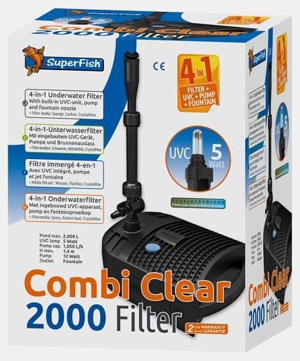 SuperFish Combi Clear 2000 vijverfilter, Tuin en Terras, Vijvers, Nieuw, Verzenden