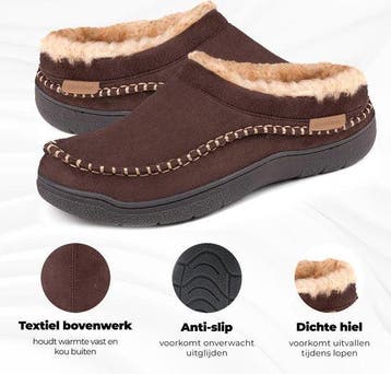 2dekans | Pantoffels Heren - Sloffen - Mocassins - - 44/45, Kleding | Heren, Schoenen, Ophalen of Verzenden, Zo goed als nieuw