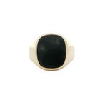 Gouden heren ring met onyx 14 karaat, Sieraden, Tassen en Uiterlijk, Ringen, Verzenden, Zo goed als nieuw, Goud