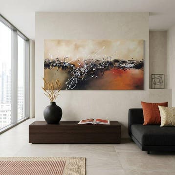 Monika Spiewak - Abstract - Oil Painting Stretched On The