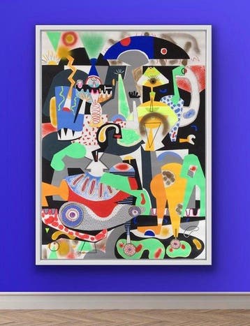 Frantisek Florian - NAIRO-KI XL, Antiek en Kunst, Kunst | Schilderijen | Modern