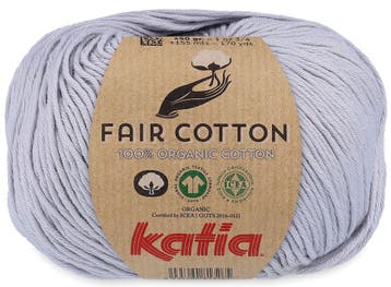 Katia Fair Cotton - 50 staalgrijs - Biologisch Katoengaren, Ophalen of Verzenden, Nieuw