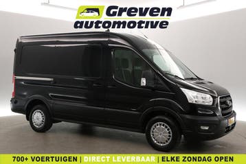 Ford Transit 2.0 TDCI L2H2, Stof, Gebruikt, Euro 6, Zwart
