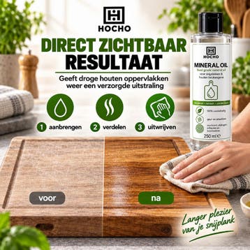 HOCHO Minerale Olie voor Hout en Bamboe Snijplanken – Voe., Ophalen of Verzenden, Nieuw
