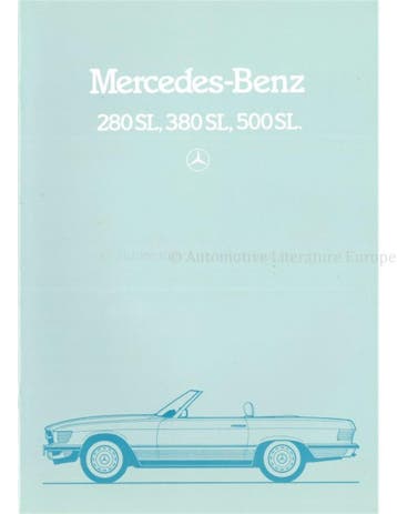 1983 MERCEDES BENZ SL KLASSE BROCHURE NEDERLANDS, Boeken, Nieuw, Author