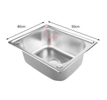 RVS Inbouw Spoelbak 50×40 cm voor Keuken, Garage en Tuin, Verzenden, Nieuw