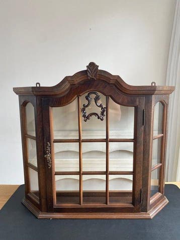 Vitrine - Hout, Glas - Historiserende Hollandse, Antiek en Kunst