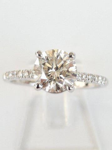 Verlovingsring - 14 karaat Witgoud - 1.69ct. tw. Diamant