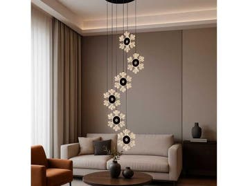 Veiling - Design LED Hanglamp – 3000K – In Hoogte Verste, Nieuw