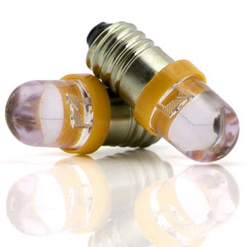E10 LED lamp - 12V - Geel, Ophalen of Verzenden, Nieuw