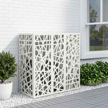 vidaXL Airconditioner hoes Wit 110 x 50 x 105 cm Staal, Verzenden, Nieuw