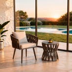 Set Lugano in touwdesign, aluminium frame, schroefpoten - pe, Verzenden, Nieuw