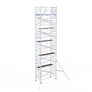 Rolsteiger Original 135x305 12,2m werkhoogte tegen de gevel, Verzenden, Nieuw, Rolsteiger of Kamersteiger, 5 meter of hoger