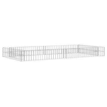 vidaXL Gabion plantenbak verhoogd 200x100x20 cm, Minder dan 30 cm, 100 cm of meer, Verzenden, Nieuw