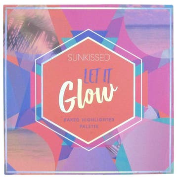Sunkissed Let It Glow Highlighter Palette - 28g, Ophalen of Verzenden, Nieuw, Make-up