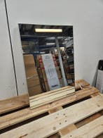 Spiegel 50 x 70 cm aluminium met tl verlichting, Ophalen of Verzenden, Nieuw, Overige typen