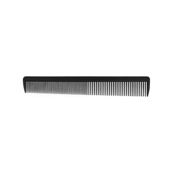 Haarkam 19cm - Smal Model - Fijne Tanden - Zwart, Nieuw