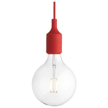 Muuto Socket Lamp E27 Gloeilamp Hanglamp Rood, Ophalen of Verzenden, Zo goed als nieuw, Kunststof