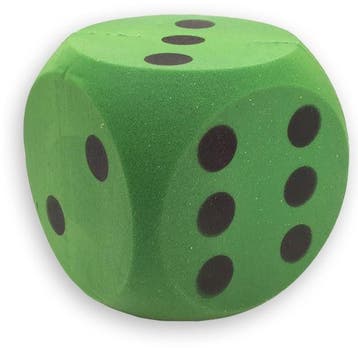 Grote Dobbelsteen 15 cm (Groen) | Atabiano - Buitenspeelgoed, Verzenden, Nieuw