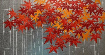 Momiji-2 (Maple Leaves-2) - Signed and numbered by the