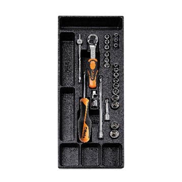Inlegbak Met Assortiment Gereedschap T91-25 Beta Tools, Verzenden, Nieuw