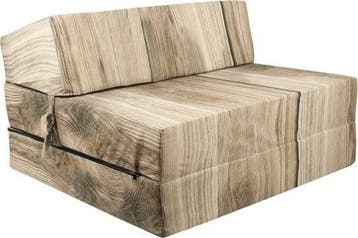 Logeermatras 200x90cm | Hout Motief | 44% Korting, 90 cm, Eenpersoons, Ophalen of Verzenden, Zo goed als nieuw
