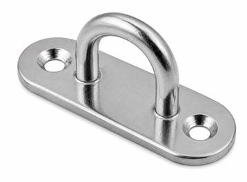 Rvs Oogplaat langwerpig 5x45mm, Verzenden, Nieuw